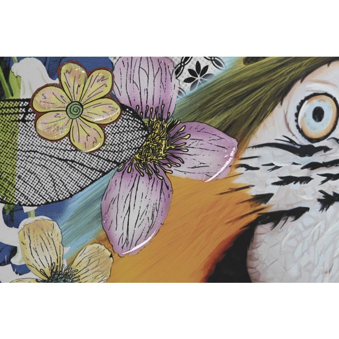 DKD Home Decor Cuadro Moderno Multicolor 80 x 80 cm Pintado a Mano (2 Unidades) 2