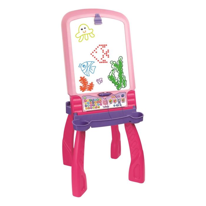 Pizarra Interactiva Vtech Magi chevalet interactif 3 en 1 rose (FR) 4