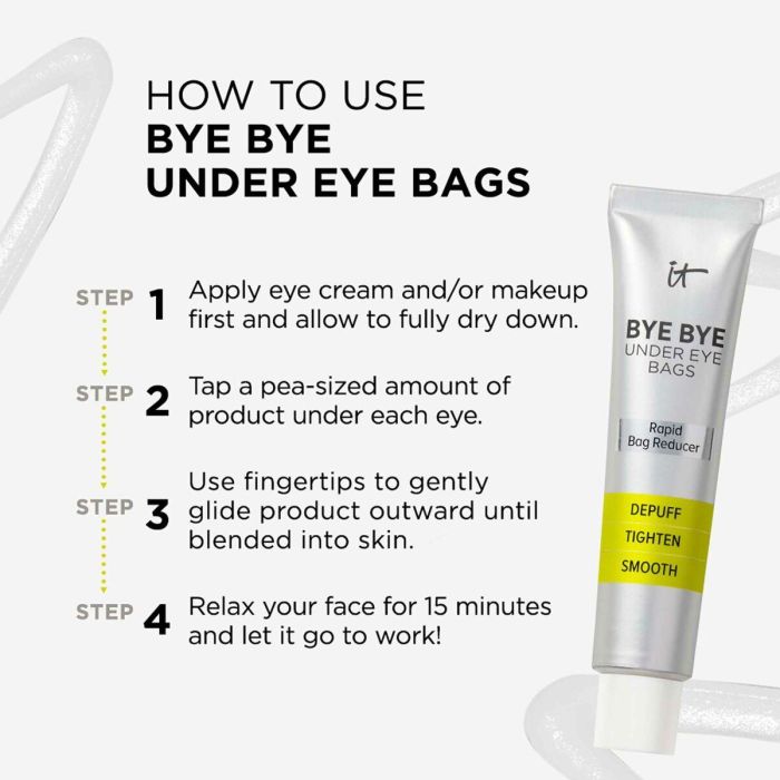 It Cosmetics BYE BYE under eye bags | Sérum Anti-Ojeras y Bolsas de Ojos con Efecto Lifting Temporal para Piel Sensible 15 ml 6 It Cosmetics BYE BYE under eye bags | Sérum Anti-Ojeras y Bolsas de Ojos con Efecto Lifting Temporal para Piel Sensible 15 ml 6