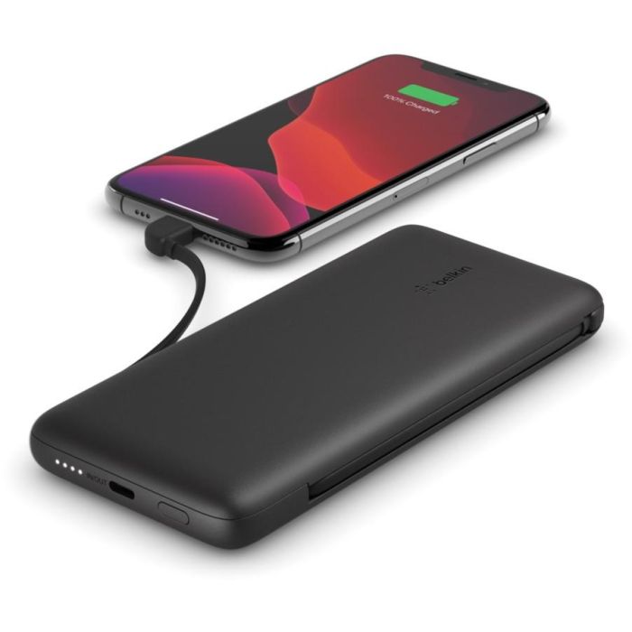 Belkin Cargador Portátil Power Bank 10.000 mAh Power Delivery con Cable USB-C y Lightning para Carga de Móviles y Dispositivos 2