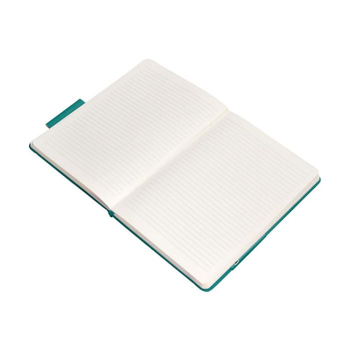 Cuaderno Con Gomilla Antartik Notes Tapa Dura A4 Hojas Rayas Verde Aguamarina 100 Hojas 80 gr Fsc 8