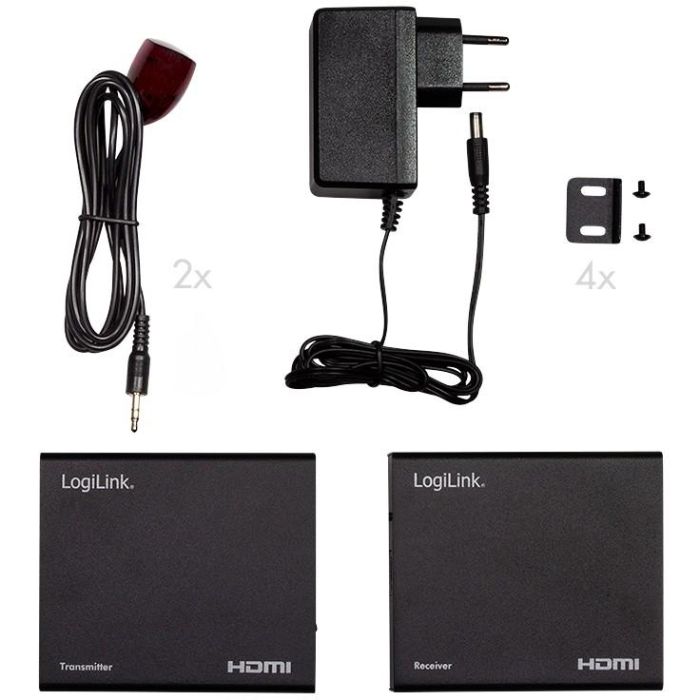 LogiLink HDMI Extender/Splitter Set sobre IP, 70m, 1x2-Puertos 5 LogiLink HDMI Extender/Splitter Set sobre IP, 70m, 1x2-Puertos 5