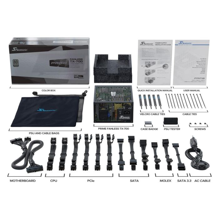 Seasonic PRIME TX 700W 80+ Titanium Fuente de Alimentación Modular ATX Fanless 2