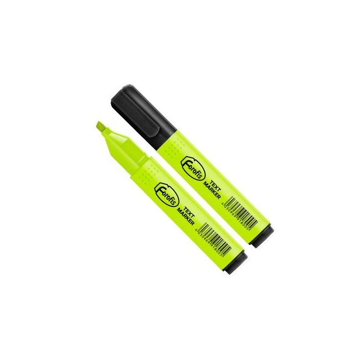 Marcador Fluor Forofis Amarillo (Set de 12)