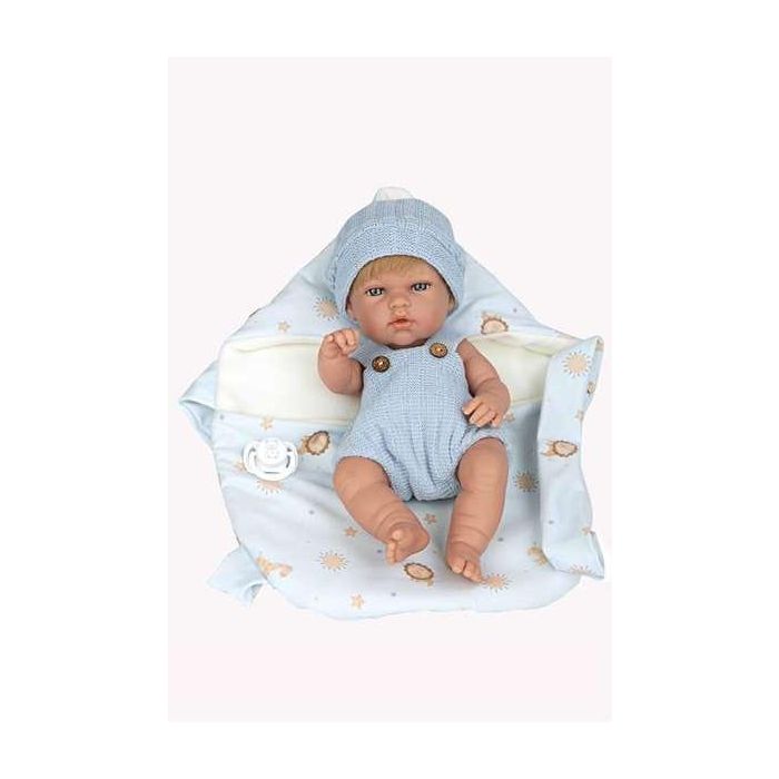 Muñecas Arias Muñeca Elegance 30 cm Natal Azul con Portabebé (Cuerpo Vinilo, Niño) Muñecas Arias Muñeca Elegance 30 cm Natal Azul con Portabebé (Cuerpo Vinilo, Niño)