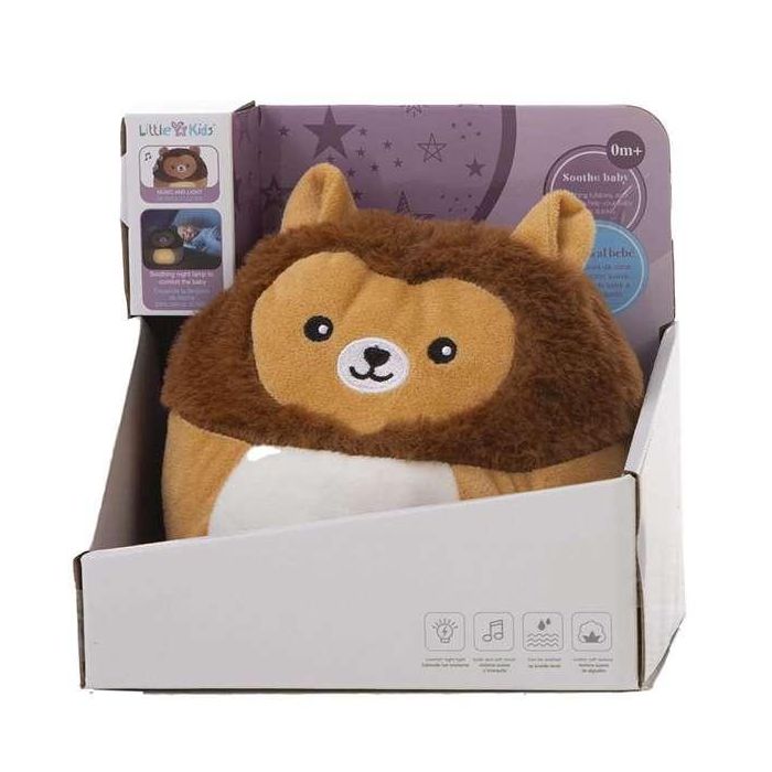 Creaciones Llopis Peluche León Calmante con Luz y Música 24 cm