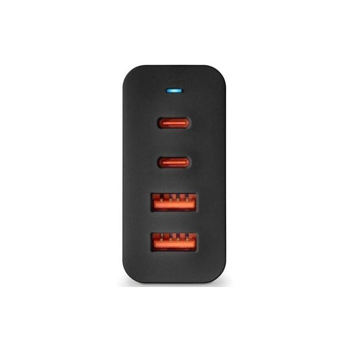 Cargador de Pared GaN NGS Bud 100W/ 2xUSB Tipo-C/ 2xUSB/ 100W 2 Cargador de Pared GaN NGS Bud 100W/ 2xUSB Tipo-C/ 2xUSB/ 100W 2
