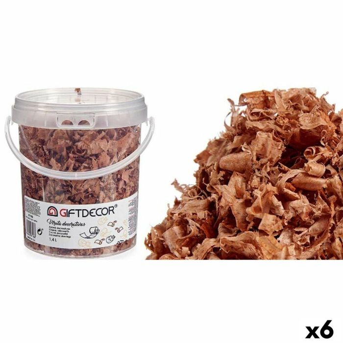 Viruta Decorativa 1,4 L Marrón (6 Unidades) 0 Viruta Decorativa 1,4 L Marrón (6 Unidades) 0