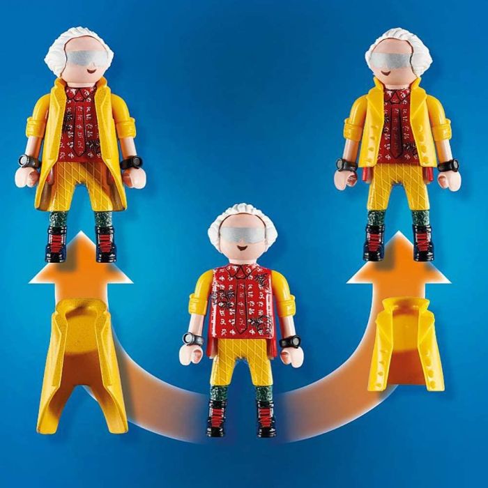 Playmobil Regreso Al Futuro Persecucion En Monopatín Con Marty McFly y Dr. Brown 2