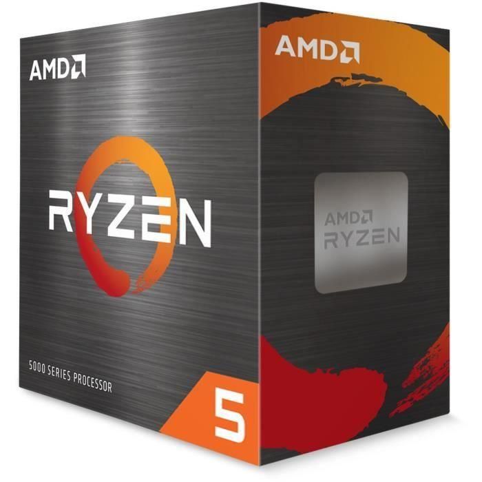AMD Ryzen 5 5600 Procesador Escritorio AM4 3.5 GHz Base, 32 MB L3 Cache, 7 nm, Compatible con Memoria DDR4 hasta 3200 MHz, Doble Canal, Caja 1