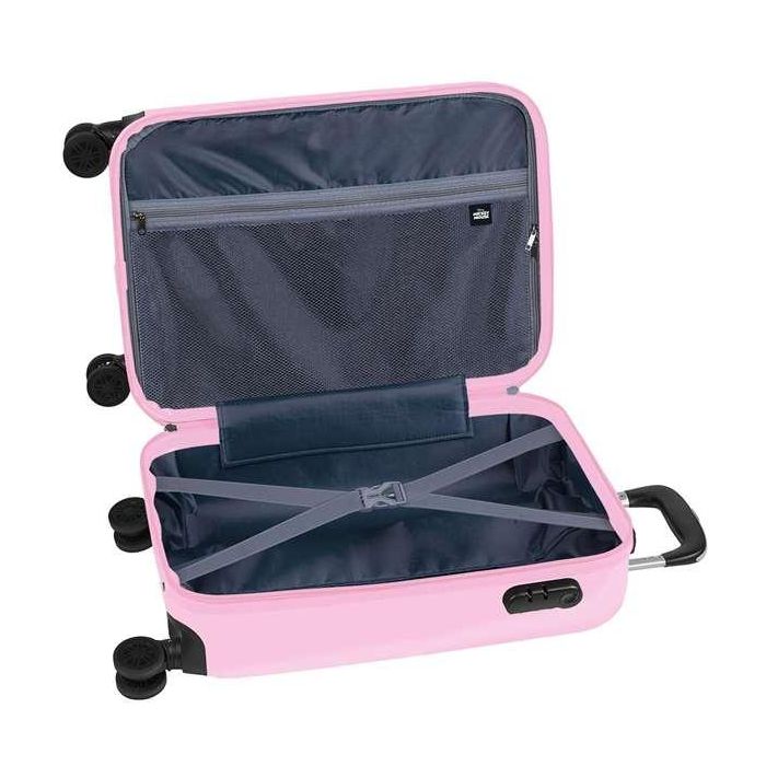 Safta Trolley Cabina 20" Minnie Mouse "Me Time" 34,5x55x20cm Rosa Claro Poliéster 3