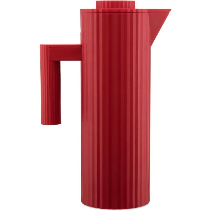 Alessi Jarra Termoaislada Plissé MDL12 R Resina Roja Diseño Michele De Lucchi
