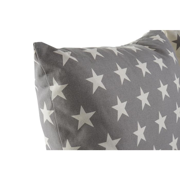DKD Home Decor Cojín Decorativo Scandi Beige Marrón 60x60x10 cm con Estrellas de Poliéster y Algodón - Juego de 2 Unidades 1 DKD Home Decor Cojín Decorativo Scandi Beige Marrón 60x60x10 cm con Estrellas de Poliéster y Algodón - Juego de 2 Unidades 1