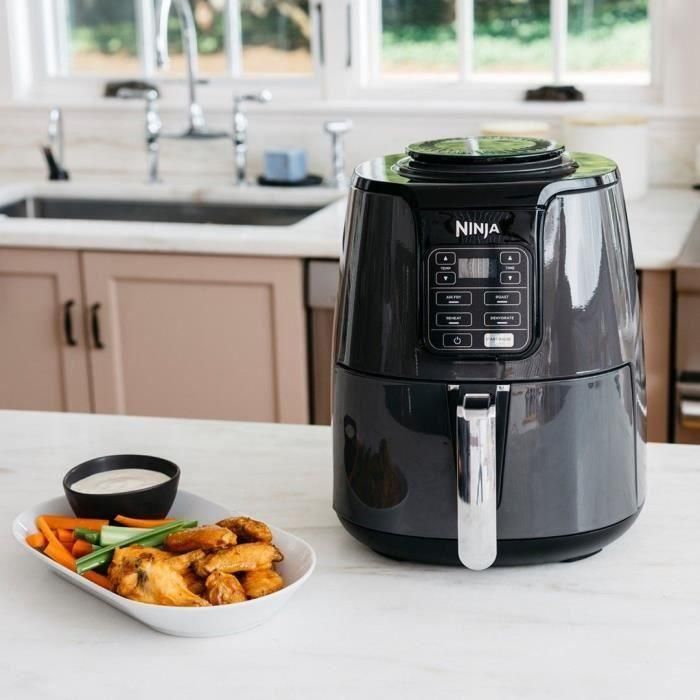 Freidora de Aire Ninja AF100EU 4 en 1, 3.8L - Apto para freír, asar, recalentar y deshidratar, 1550W, cesta antiadherente, 900g capacidad 5 Freidora de Aire Ninja AF100EU 4 en 1, 3.8L - Apto para freír, asar, recalentar y deshidratar, 1550W, cesta antiadherente, 900g capacidad 5