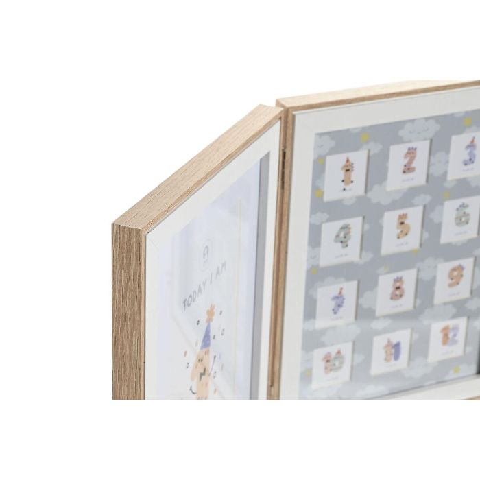 Marco de Fotos Home ESPRIT Cristal Madera MDF 36 x 3 x 23 cm (2 Unidades) 2