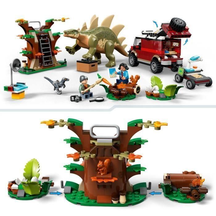 LEGO Jurassic World 76965 Misiones de Dinosaurios: Descubre el Estegosaurio, Juego Educativo 2 LEGO Jurassic World 76965 Misiones de Dinosaurios: Descubre el Estegosaurio, Juego Educativo 2