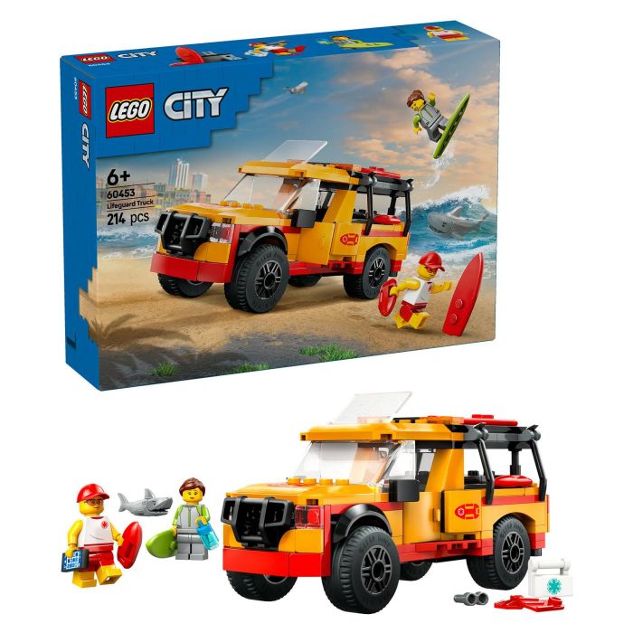 Lego City 60453 Vehículo de Rescate en la Playa Juguete para Niños de 6 Años con Tiburón 8