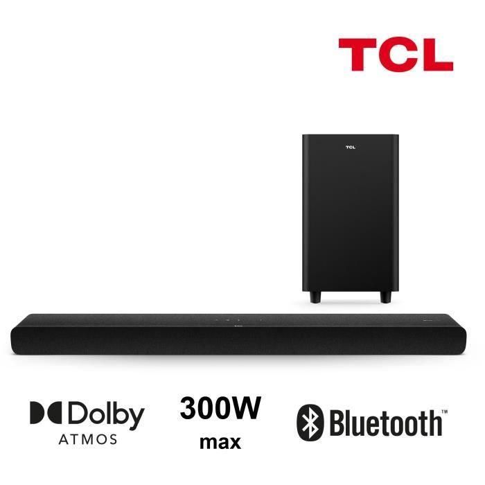 TCL TS8212 - Barra de sonido 2.1.2 - Subwoofer inalámbrico - Dolby Atmos - HDMI eARC - Bluetooth - 300W TCL TS8212 - Barra de sonido 2.1.2 - Subwoofer inalámbrico - Dolby Atmos - HDMI eARC - Bluetooth - 300W