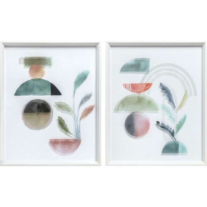 Cuadro Moderno DKD Home Decor Multicolor 3.8 x 53 x 43 cm (2 Unidades) Cuadro Moderno DKD Home Decor Multicolor 3.8 x 53 x 43 cm (2 Unidades)