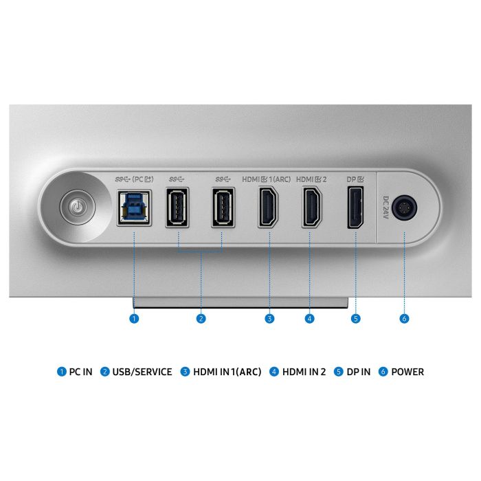 Samsung Odyssey OLED G8 G80SD Monitor Gaming 32" 4K UHD 240Hz Panel OLED 0.03ms Altura Ajustable