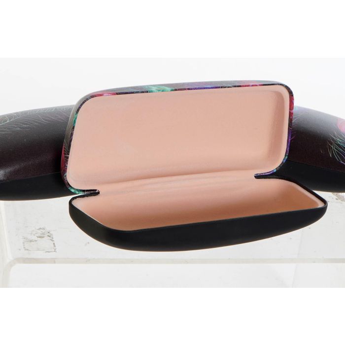 DKD Home Decor Funda para Gafas Colección Peacock Glam Negro Multicolor de PU y Metal 7x5.5x16 cm Pack 12 Unidades 2 DKD Home Decor Funda para Gafas Colección Peacock Glam Negro Multicolor de PU y Metal 7x5.5x16 cm Pack 12 Unidades 2
