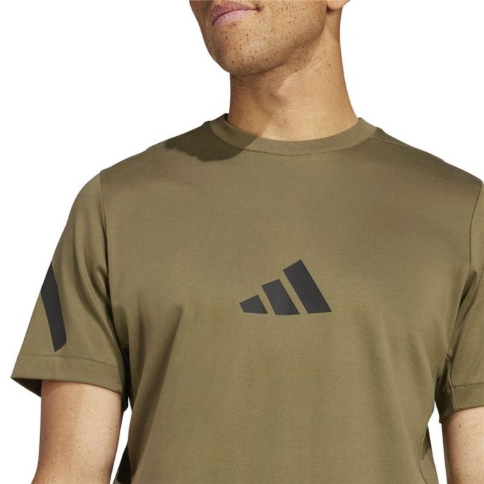 Camiseta de Manga Corta Hombre Adidas JC7921 Marrón claro 2 Camiseta de Manga Corta Hombre Adidas JC7921 Marrón claro 2