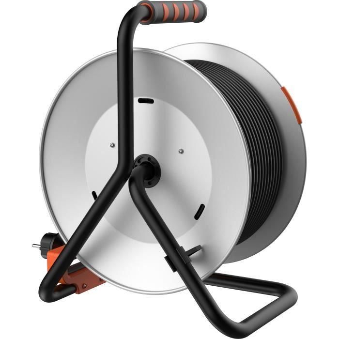 QUARX QUA1719191002841 Enrollador de Manguera Eléctrica 40m - Cable H05VV-F 3G1,5 mm² - Bidón Metálico para Obra 1 QUARX QUA1719191002841 Enrollador de Manguera Eléctrica 40m - Cable H05VV-F 3G1,5 mm² - Bidón Metálico para Obra 1