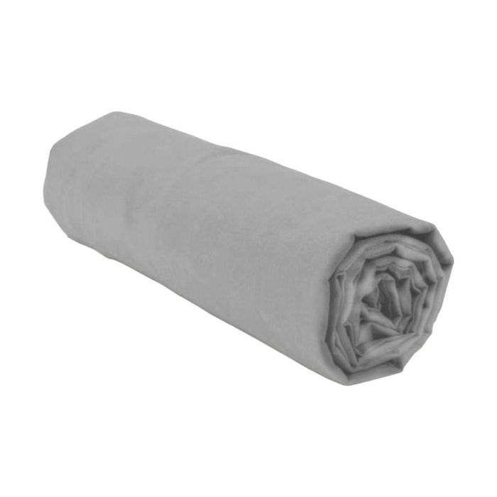 Home Linge Passion HP71773 Sábana bajera ajustable 180x200 cm Capó 30 cm Microfibra Gris claro