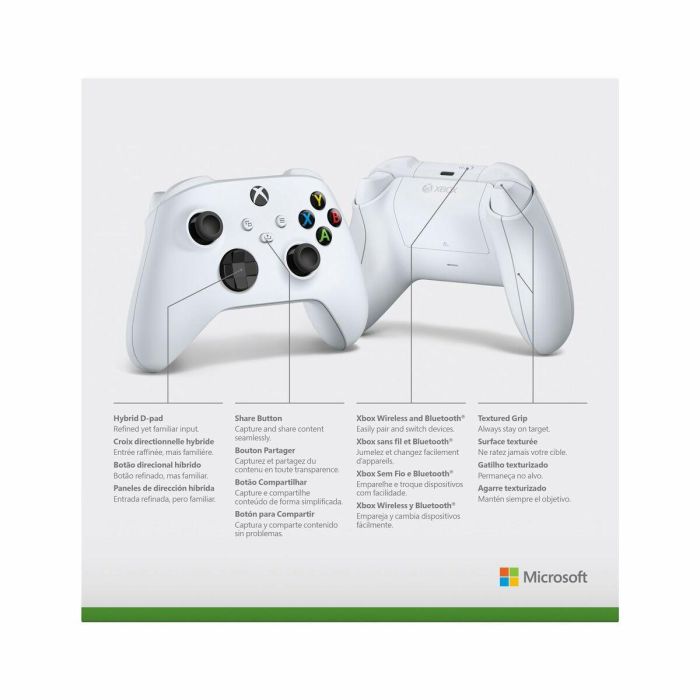 Microsoft 196388518128 Mando Inalámbrico Xbox Robot White 1 Microsoft 196388518128 Mando Inalámbrico Xbox Robot White 1