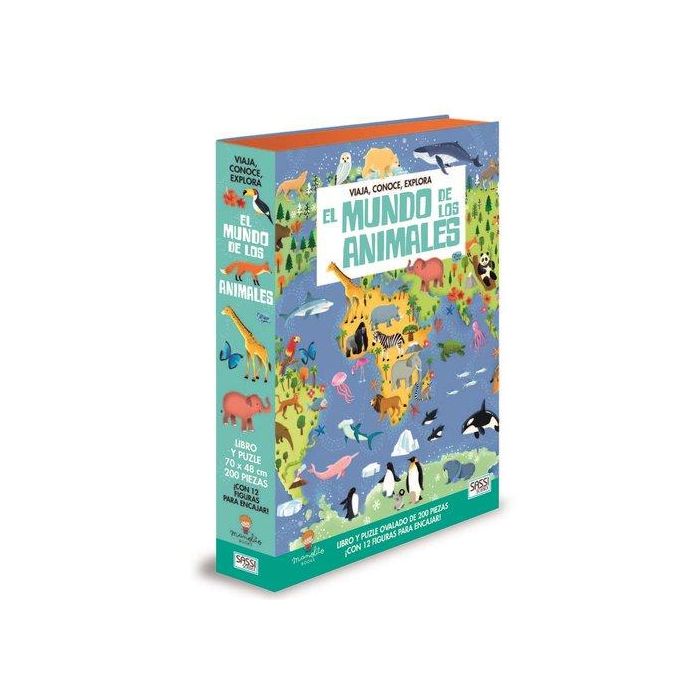 Puzle Sassi Manolito Books El Mundo De Los Animales 200 Piezas (+6 Años)