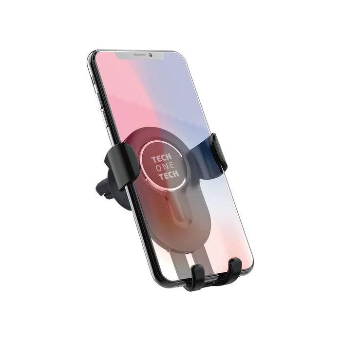 Soporte Coche Tech-One-Tech Por Gravedad Para Movil Negro