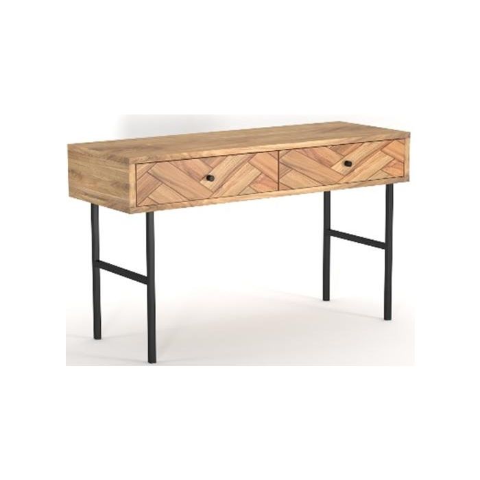 DKD Home Decor Consola Moderno Acacia y Metal 120 x 40 x 78 cm Colección Espiga