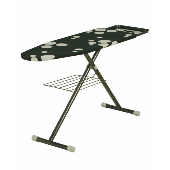 Quid Baco Tabla de Planchar, 132x46 cm, Decorada, 2 Posiciones Elevación Automática y Fácil Limpieza