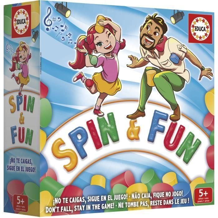 EDUCA EDU8412668201705 Spin & Fun - Juego de equilibrio para agilidad y equilibrio - De 2 a 4 jugadores - A partir de 5 años 2