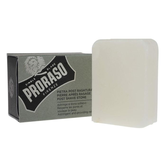 Proraso Piedra Natural de Alumbre de Potasio 100% para Después de Afeitar After Shave Calmante Anti-irritación Cuidado Facial Hombre 100g