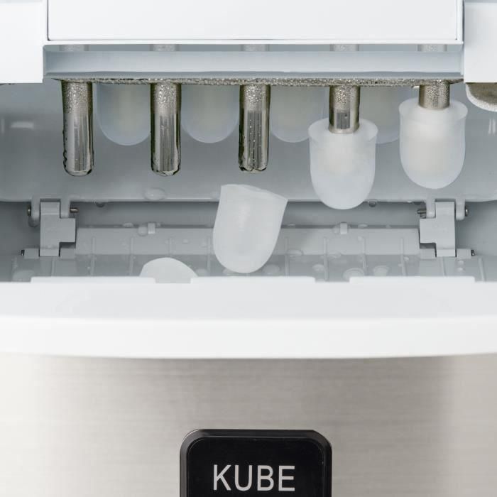 Máquina de hielo H.KoeNIG Kube - KB15 - 3.3 L - 3 tamaños de cubitos de hielo - Gris 3