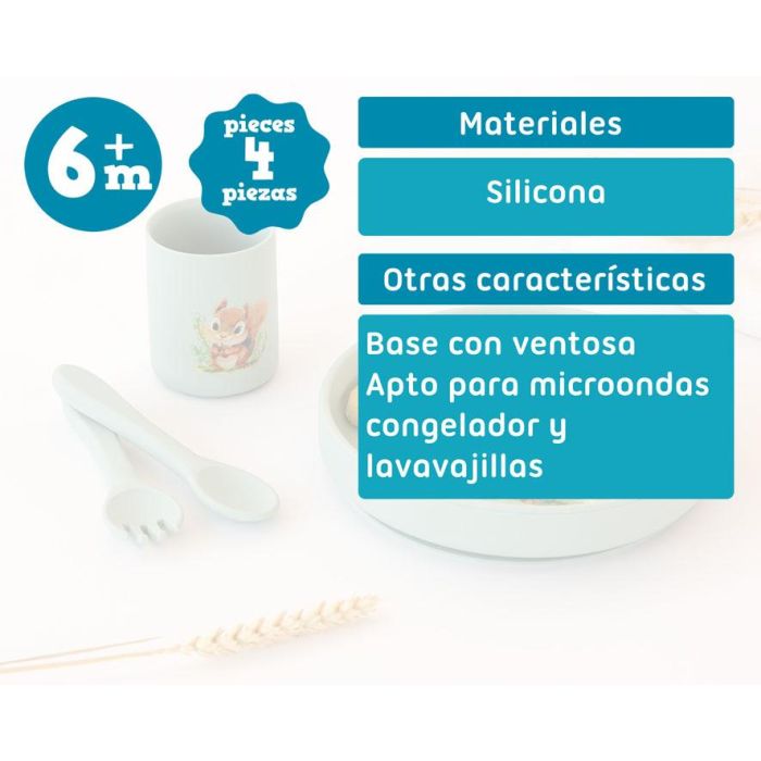 KioKids Set Vajilla de Silicona con Ventosa para Bebé +6 Meses, Plato, Vaso y Cubiertos Flexibles, Diseño Ardilla Verde, Ideal para Baby-Led Weaning (BLW) y Alimentación Autónoma KioKids Set Vajilla de Silicona con Ventosa para Bebé +6 Meses, Plato, Vaso y Cubiertos Flexibles, Diseño Ardilla Verde, Ideal para Baby-Led Weaning (BLW) y Alimentación Autónoma