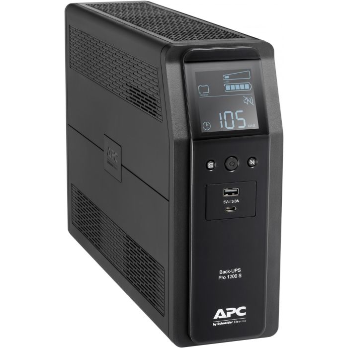 APC BACK UPS PRO BR 1200VA - Sistema de alimentación ininterrumpida (UPS) 1.2 kVA 720 W, 8 salidas AC, BR1200SI 3