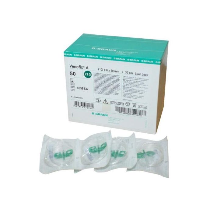 B. Braun Palomillas Venofix Azul 0,65x19 mm 30 cm 50 Unidades - Aguja de punción venosa B. Braun Palomillas Venofix Azul 0,65x19 mm 30 cm 50 Unidades - Aguja de punción venosa