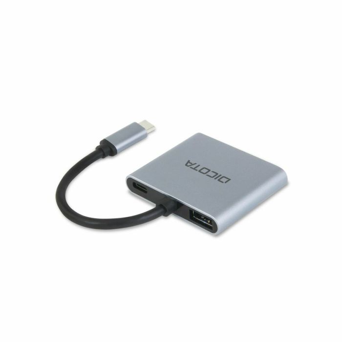 Hub USB Dicota D32063 100 W Plateado 5