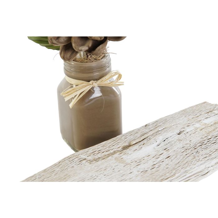 DKD Home Decor Set de 3 Plantas Shabby Flor Seca Cerámica Blanco Beige 8 x 20 x 21 cm 4