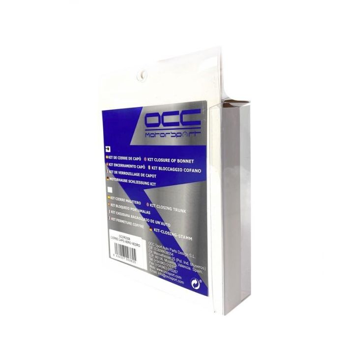 Occ Motorsport Cierre Capot Aero Llave Negro Aluminio Competición OCCRC007 5