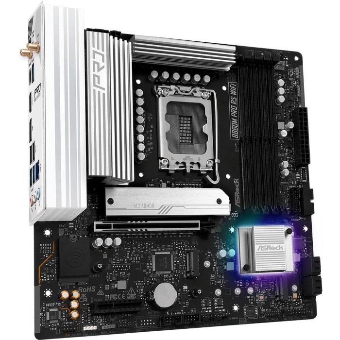 ASRock Placa Base B860M Pro RS Wifi mATX LGA 1851 DDR5 HDMI/DP Wifi 3 ASRock Placa Base B860M Pro RS Wifi mATX LGA 1851 DDR5 HDMI/DP Wifi 3