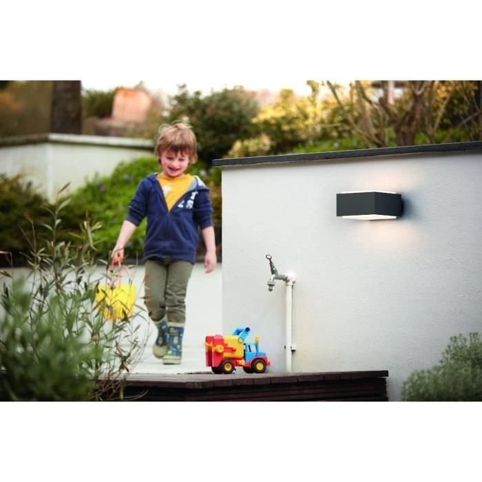 Philips Aplique de exterior Hedgehog Antracita - Lámpara de Pared 1x42W 2 Philips Aplique de exterior Hedgehog Antracita - Lámpara de Pared 1x42W 2