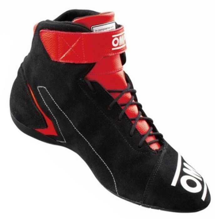 Botines Racing OMP FIRST Negro/Rojo 44 6