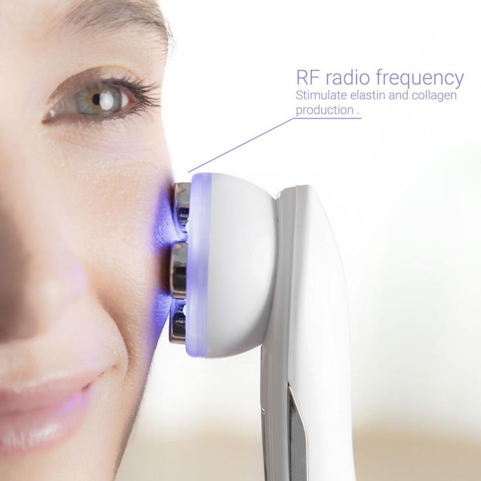 Masajeador Facial con Radiofrecuencia, Fototerapia y Electroestimulación Wace InnovaGoods 8 Masajeador Facial con Radiofrecuencia, Fototerapia y Electroestimulación Wace InnovaGoods 8