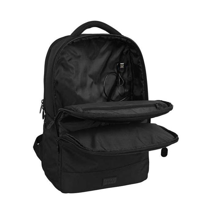 Mochila para Portátil y Tablet con Salida USB The Mandalorian Negro 6