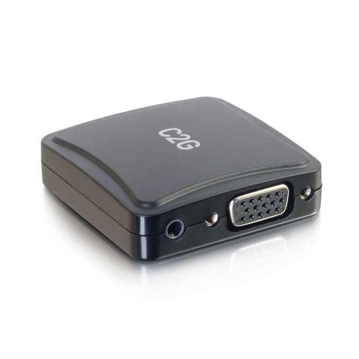 Raritan Adaptador Convertidor VGA + 3.5mm a HDMI - Video Adaptador HDMI / VGA / Audio hasta 1080p 60Hz 2