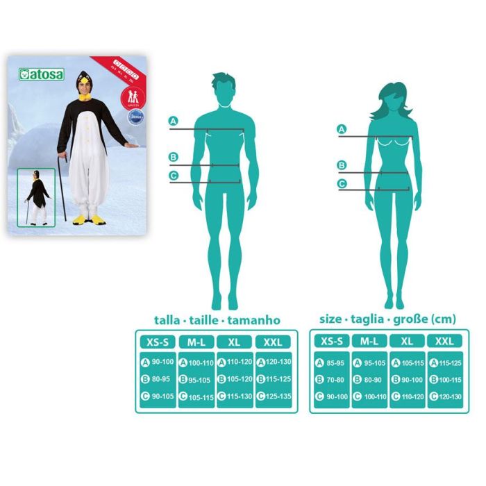 Disfraz Pingüino Hombre Adulto M-L 1 Disfraz Pingüino Hombre Adulto M-L 1