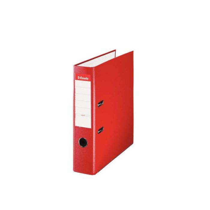 Archivador Palanca Esselte Plastico Forrado Con Rado A4 75Mm Rojo